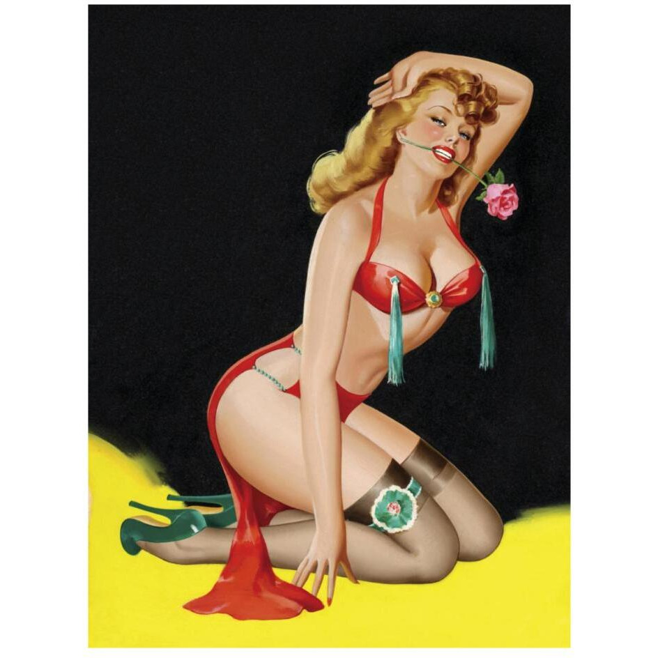 Mid-Century Pin-Ups - Beauty Parade Magazine - Rose-Paper Art-20&quotx26"