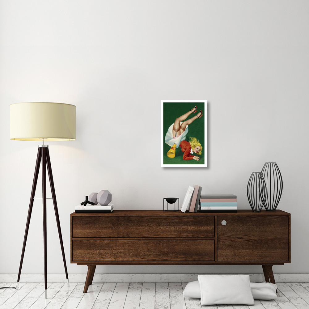 Mid-Century Pin-Ups - Titter Magazine - Cheerleader-Paper Art-18&quotx26"