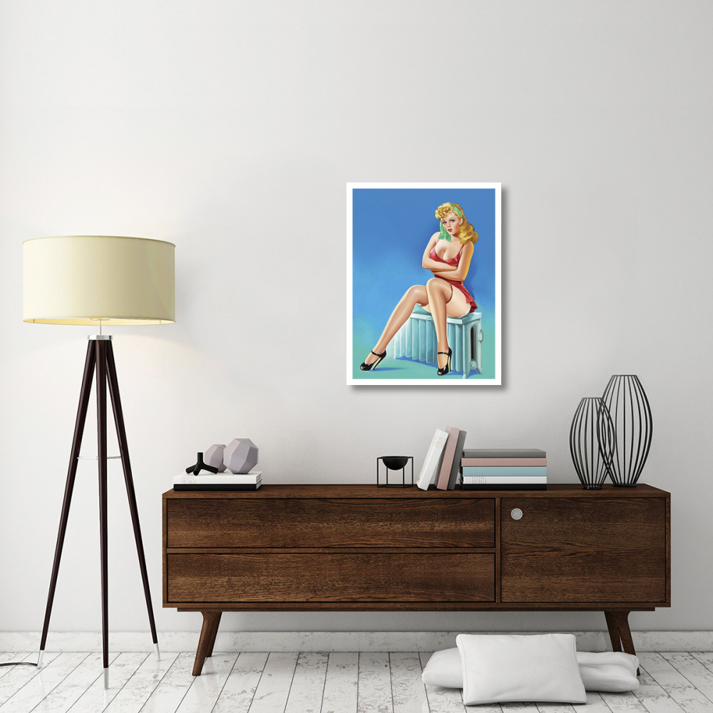 Mid-Century Pin-Ups - Wink Magazine - Warm Thoughts-Paper Art-26&quotx34"