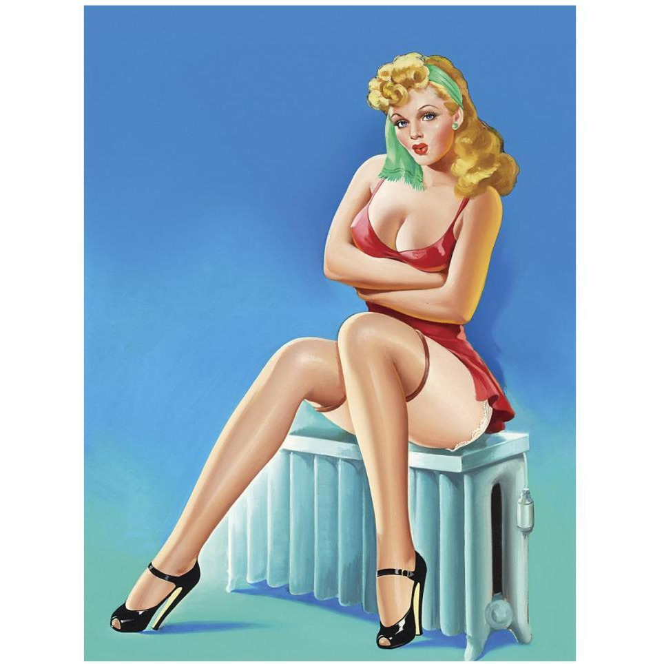 Mid-Century Pin-Ups - Wink Magazine - Warm Thoughts-Paper Art-32&quotx42"