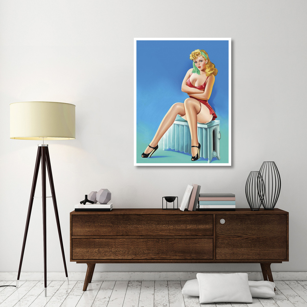 Mid-Century Pin-Ups - Wink Magazine - Warm Thoughts-Paper Art-38&quotx50"