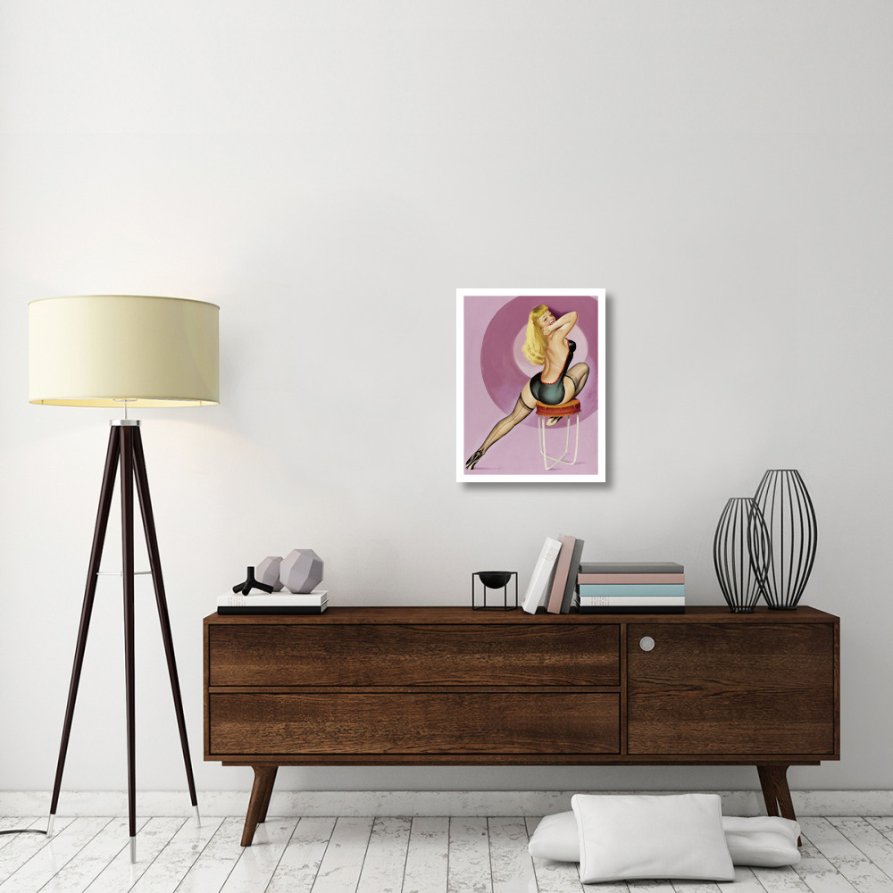 Mid-Century Pin-Ups - Beauty Parade Magazine - Oh Purple-Paper Art-20&quotx26"
