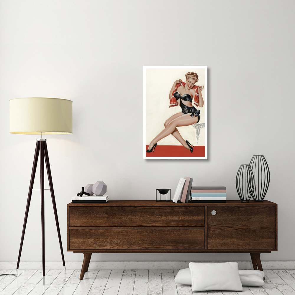 Mid-Century Pin-Ups - Wink Magazine - Silk Stockings & High Heels-Paper Art-26&quotx38"