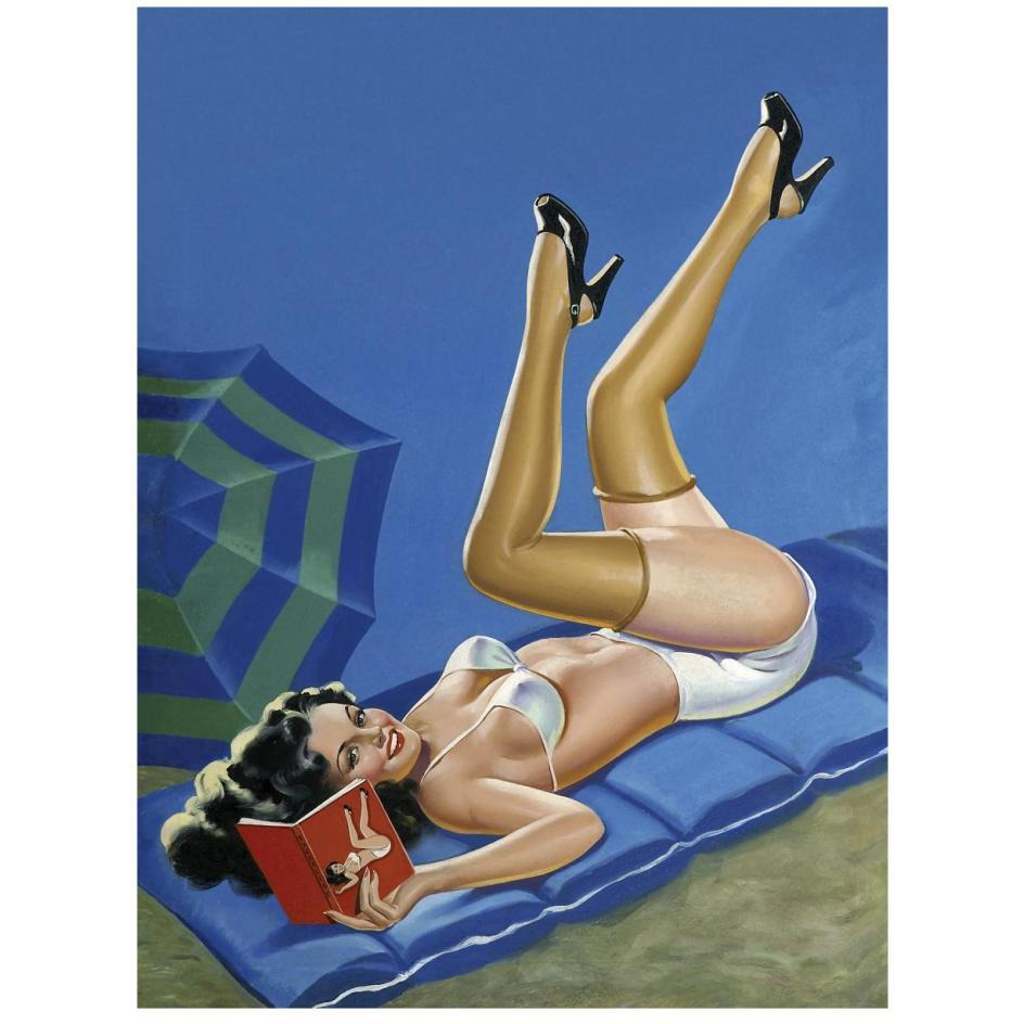 Mid-Century Pin-Ups - Wink Magazine - Merry mirthful Maiden-Paper Art-20&quotx26"