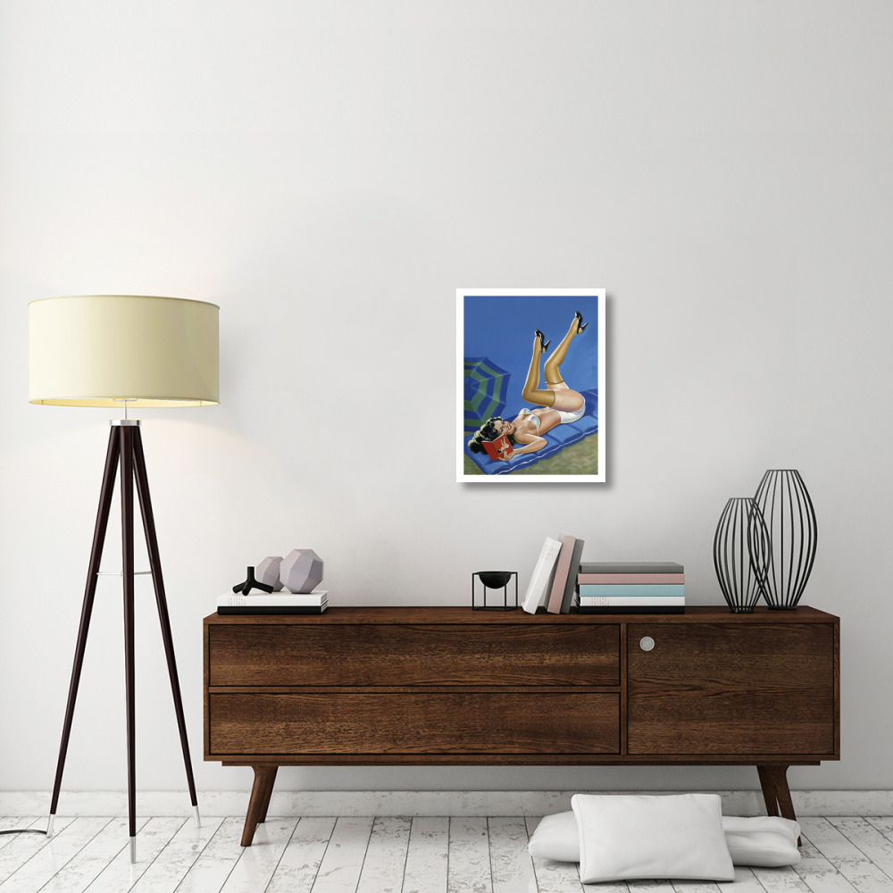 Mid-Century Pin-Ups - Wink Magazine - Merry mirthful Maiden-Paper Art-20&quotx26"