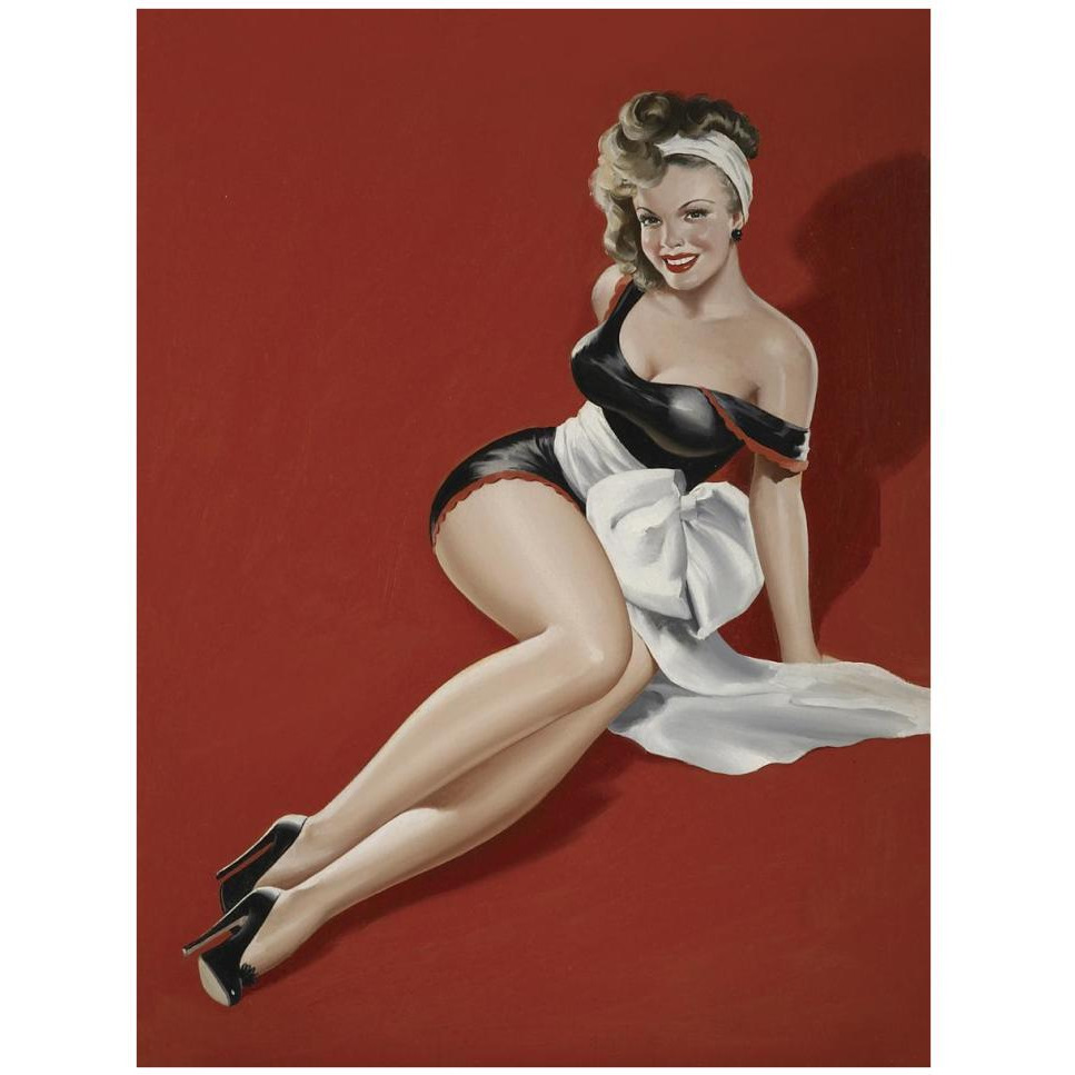 Mid-Century Pin-Ups - Magazine Cover - The Gift-Paper Art-32&quotx42"