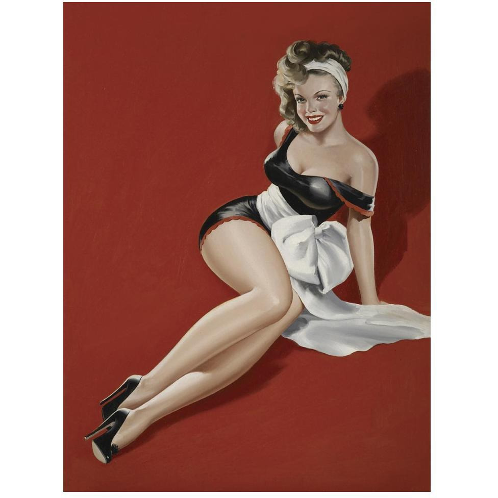 Mid-Century Pin-Ups - Magazine Cover - The Gift-Paper Art-38&quotx50"