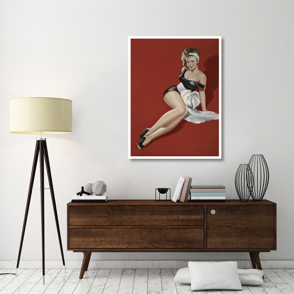 Mid-Century Pin-Ups - Magazine Cover - The Gift-Paper Art-38&quotx50"