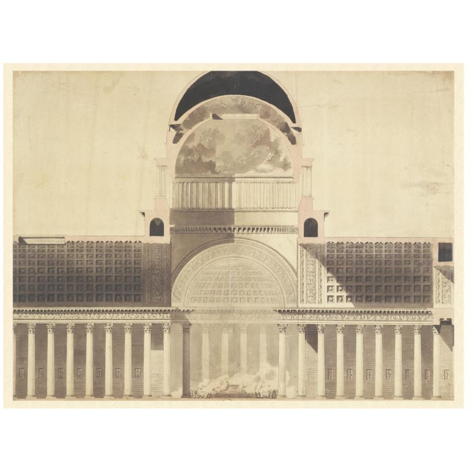 Architectural Project for the Church of the Madeleine, 1777 - 1785-Paper Art-26&quotx20"
