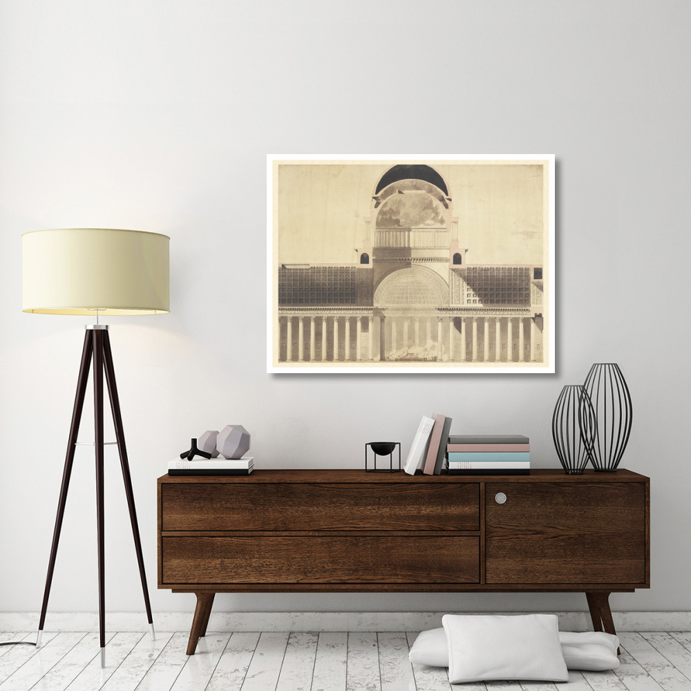 Architectural Project for the Church of the Madeleine, 1777 - 1785-Paper Art-50&quotx38"