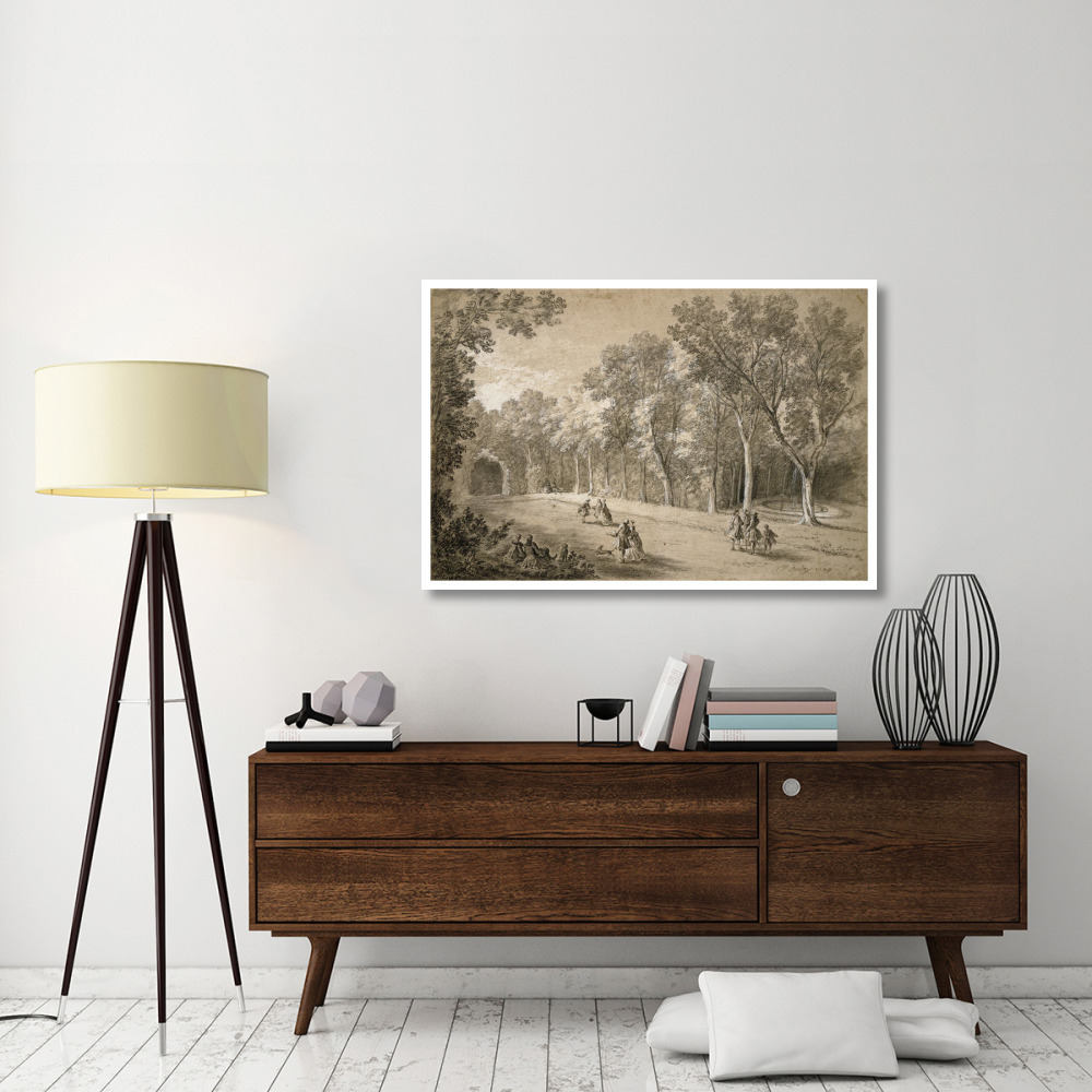Park Scene-Paper Art-50&quotx34"
