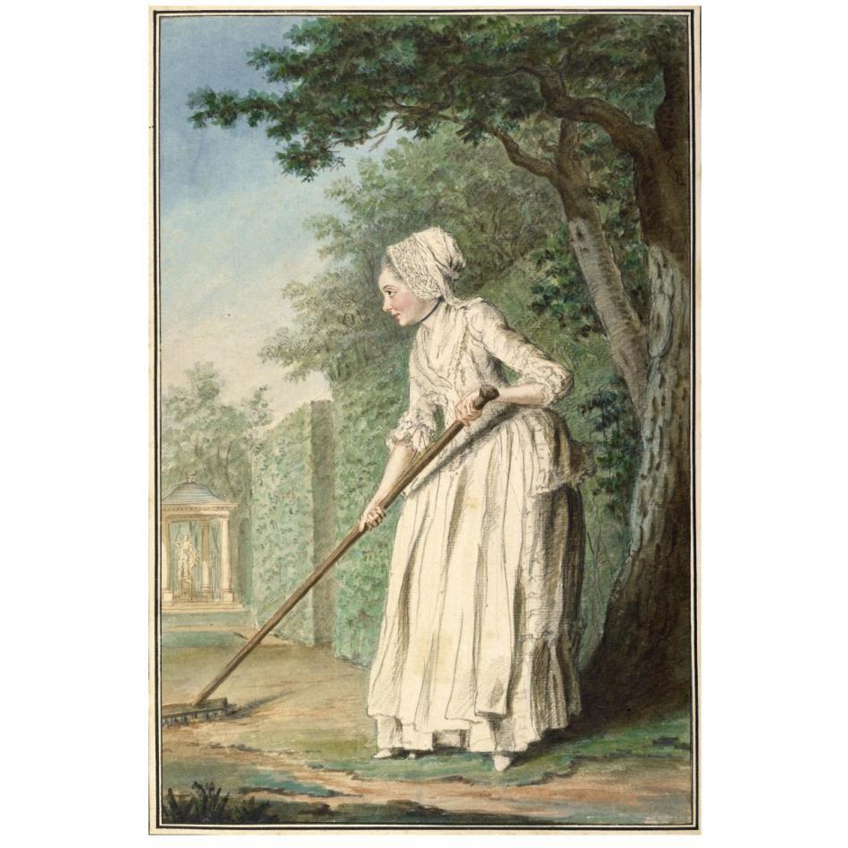 The Duchess of Chaulnes as a Gardener in an Alle, 1771-Paper Art-18&quotx26"