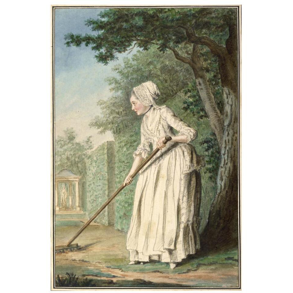 The Duchess of Chaulnes as a Gardener in an Alle, 1771-Paper Art-22&quotx32"