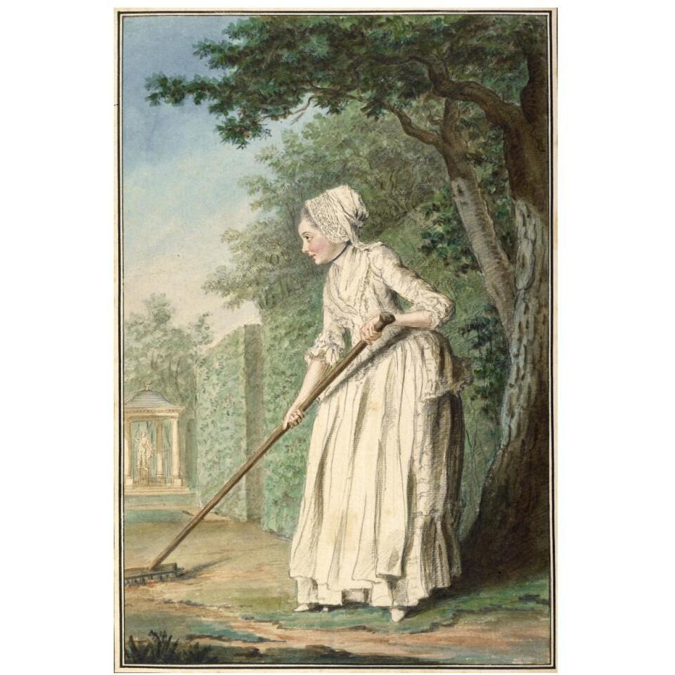 The Duchess of Chaulnes as a Gardener in an Alle, 1771-Paper Art-26&quotx38"