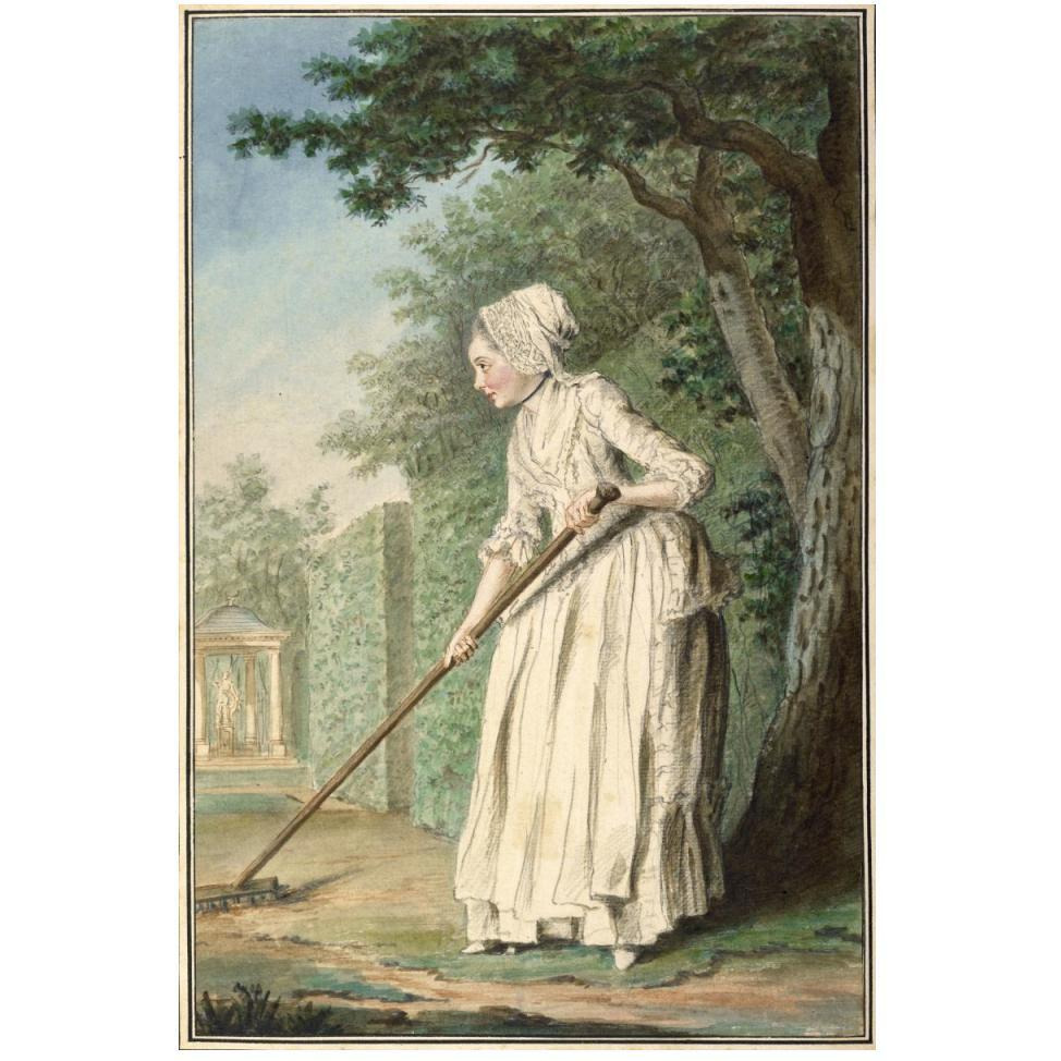 The Duchess of Chaulnes as a Gardener in an Alle, 1771-Paper Art-34&quotx50"