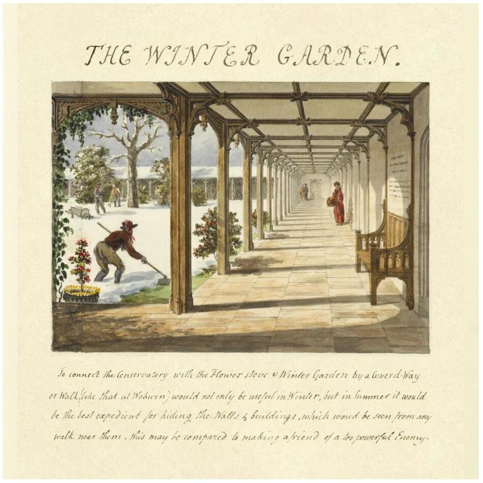 The Winter Garden, 1813-Paper Art-32&quotx32"