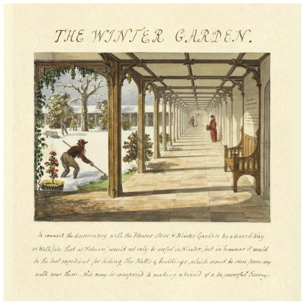The Winter Garden, 1813-Paper Art-38&quotx38"