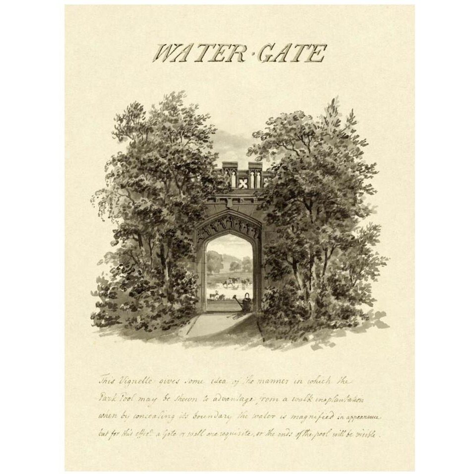 Water-Gate, 1813-Paper Art-14&quotx18"