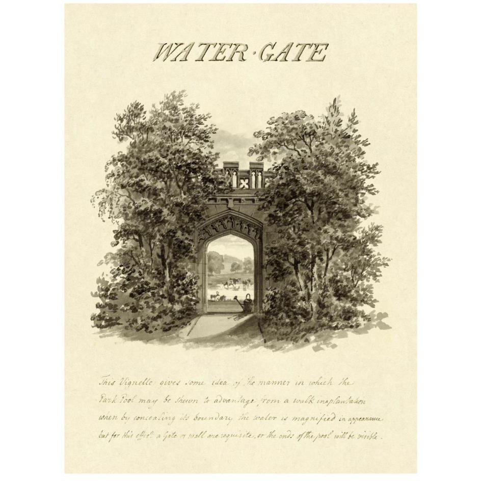 Water-Gate, 1813-Paper Art-20&quotx26"