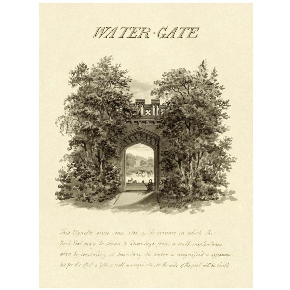 Water-Gate, 1813-Paper Art-26&quotx34"