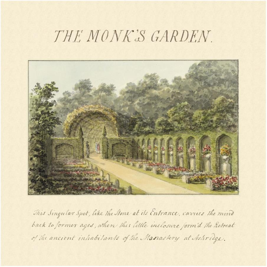 The Monk's Garden, 1813-Paper Art-20&quotx20"