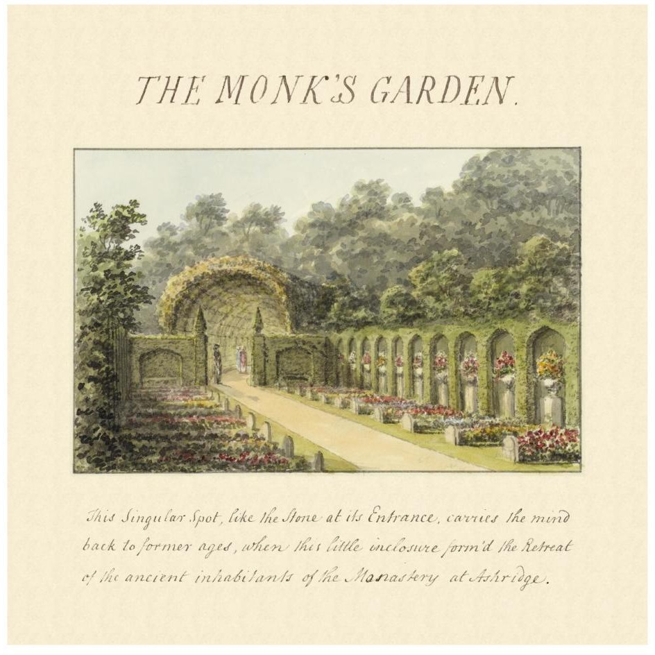 The Monk's Garden, 1813-Paper Art-26&quotx26"