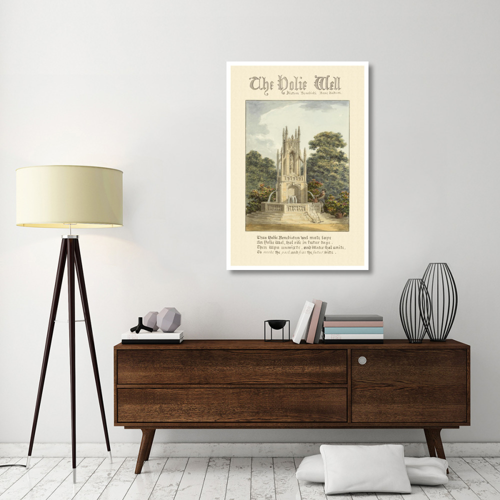 The Holie Well, 1813-Paper Art-34&quotx50"