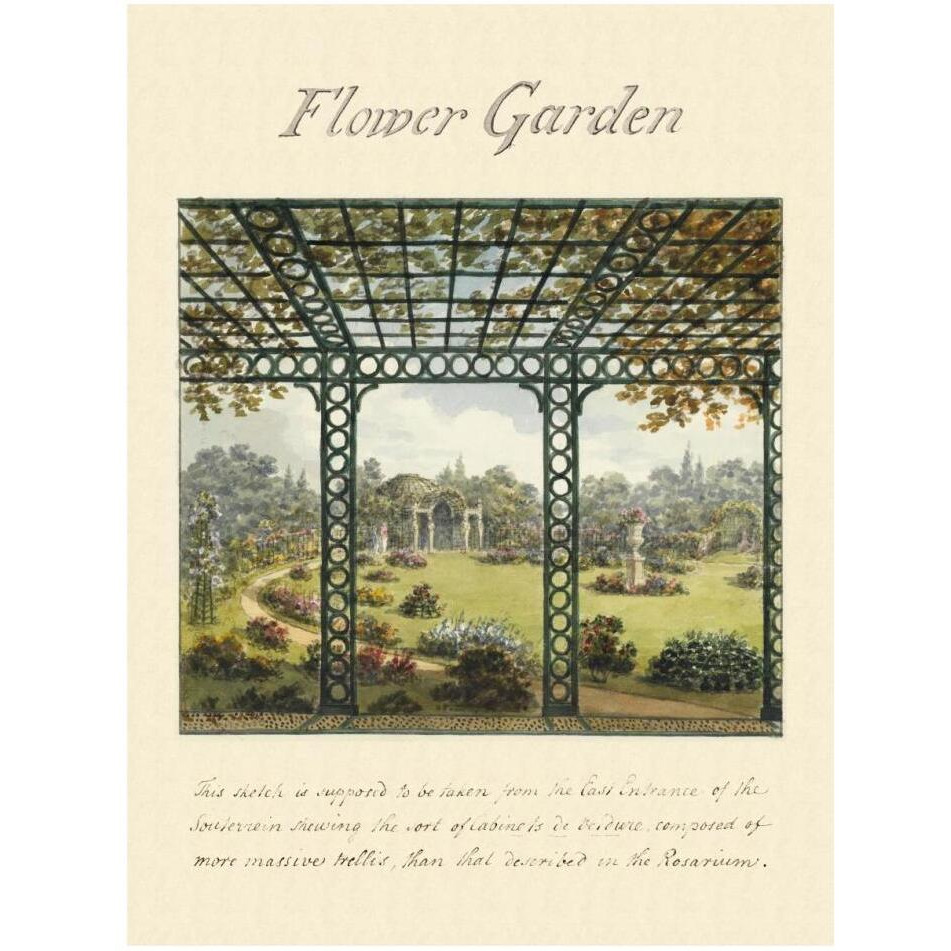 Flower Garden, 1813-Paper Art-14&quotx18"