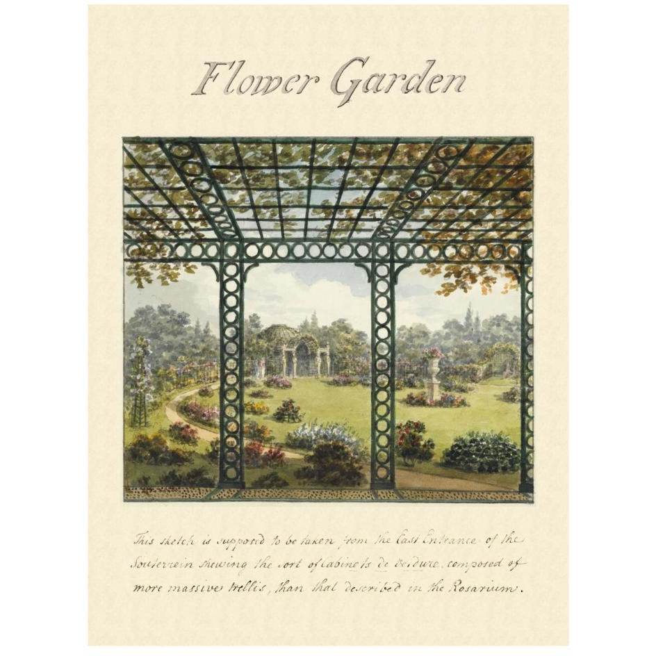 Flower Garden, 1813-Paper Art-20&quotx26"