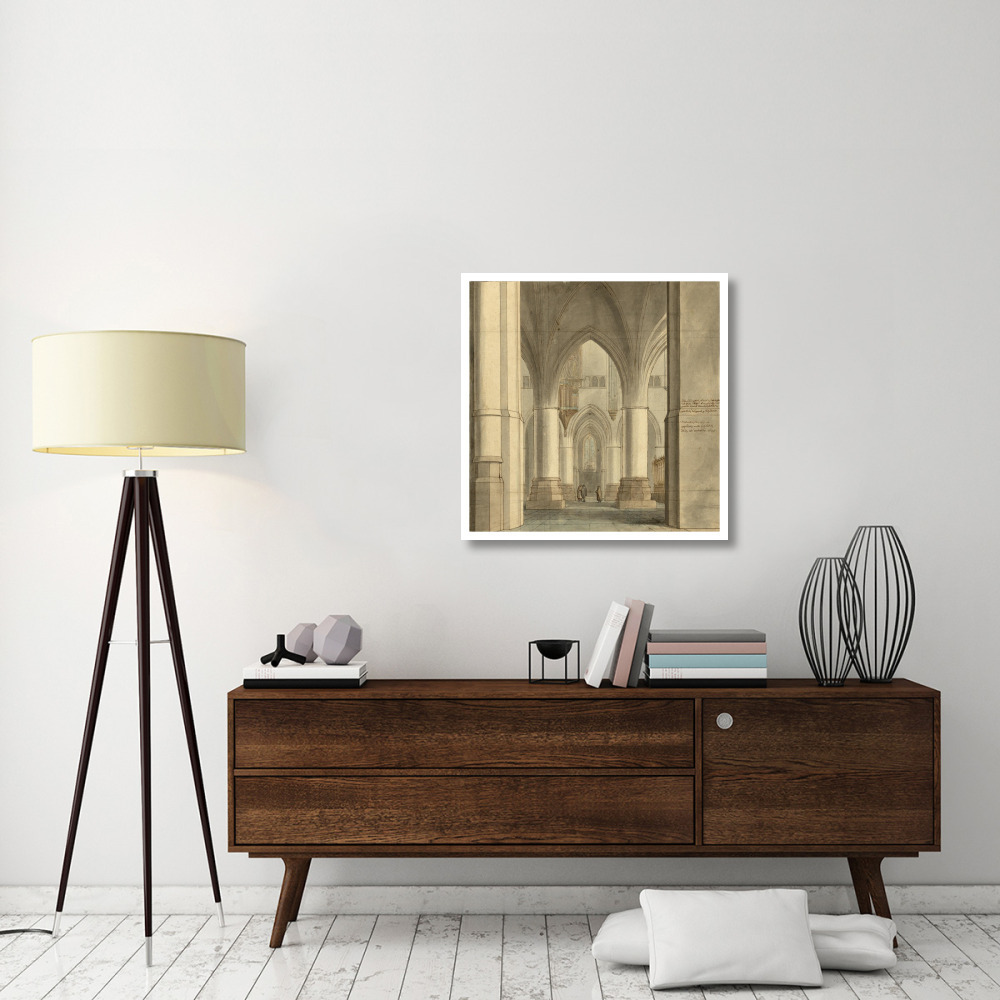 The Choir and North Ambulatory of the Church of Saint Bavo, Haarlem, 1634-Paper Art-32&quotx32"