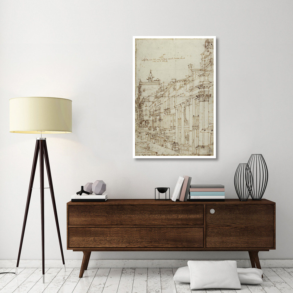 The Campo S. Basso The North Side with the Church, 1740s-Paper Art-34&quotx50"