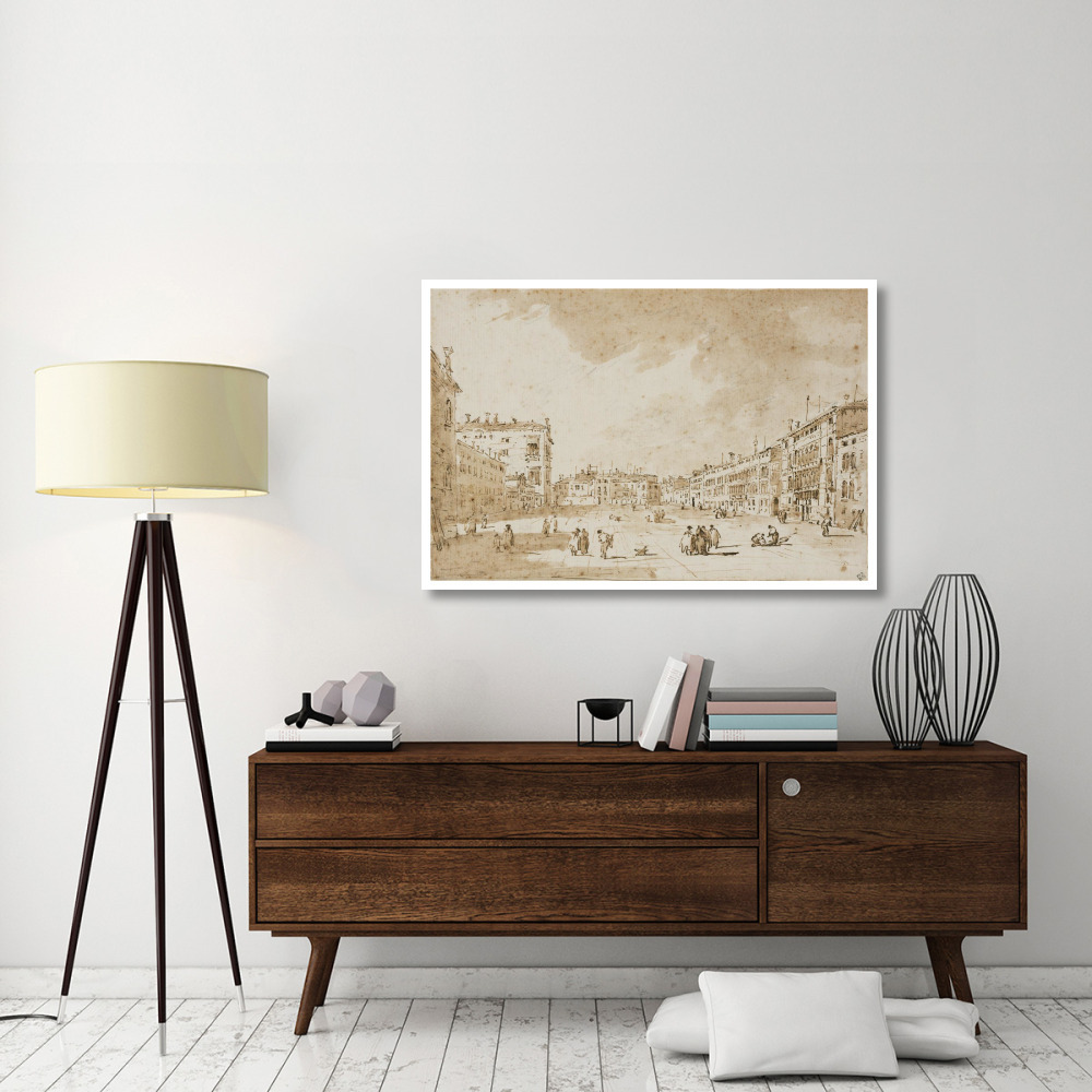 View of Campo San Polo, Venice, ca. 1790-Paper Art-50&quotx34"