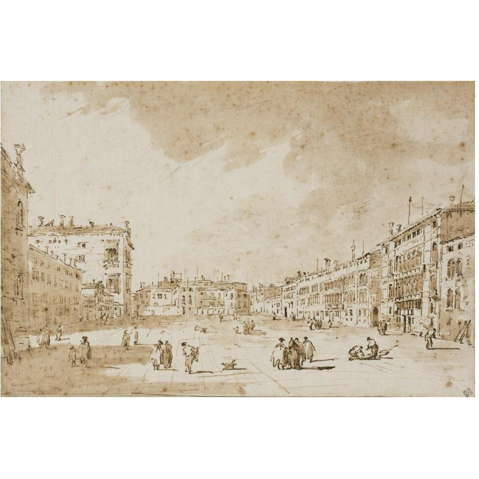 View of Campo San Polo, Venice, ca. 1790-Paper Art-62&quotx42"