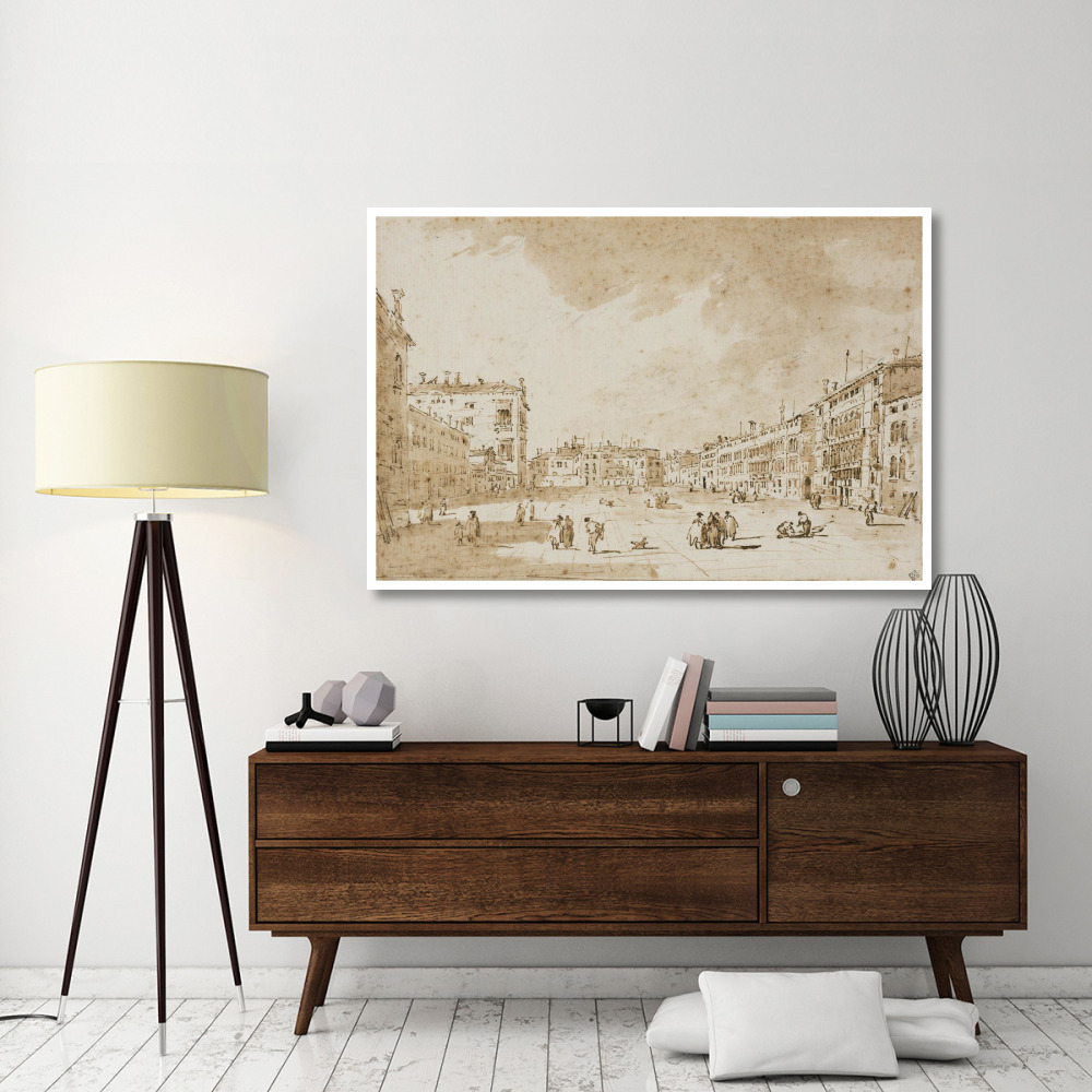 View of Campo San Polo, Venice, ca. 1790-Paper Art-62&quotx42"