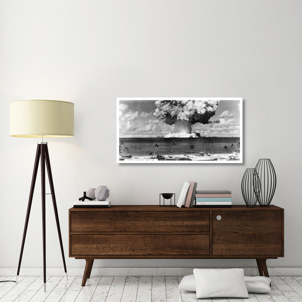 Bikini Atoll - Operation Crossroads Baker Detonation - July 25, 1946 DBCR-T1-318-Exp 6 AF434-4-Paper Art-50&quotx26"