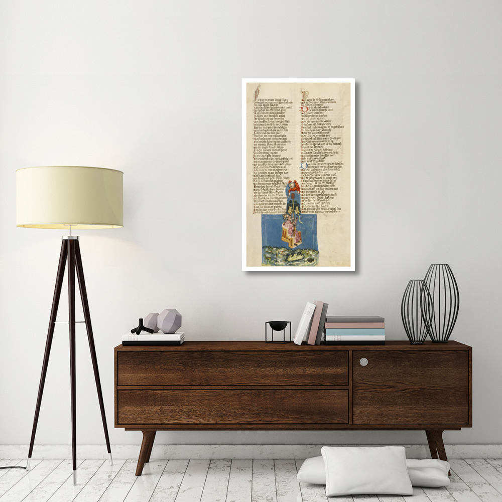Alexander the Great in the Air-Paper Art-27&quotx46"