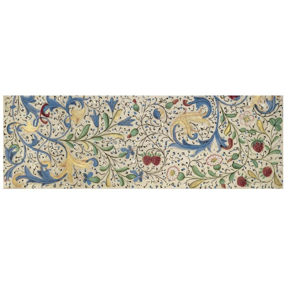 Border Detail - Horizonal Panel - Adam and Eve Eating the Forbidden Fruit-Paper Art-38&quotx14"