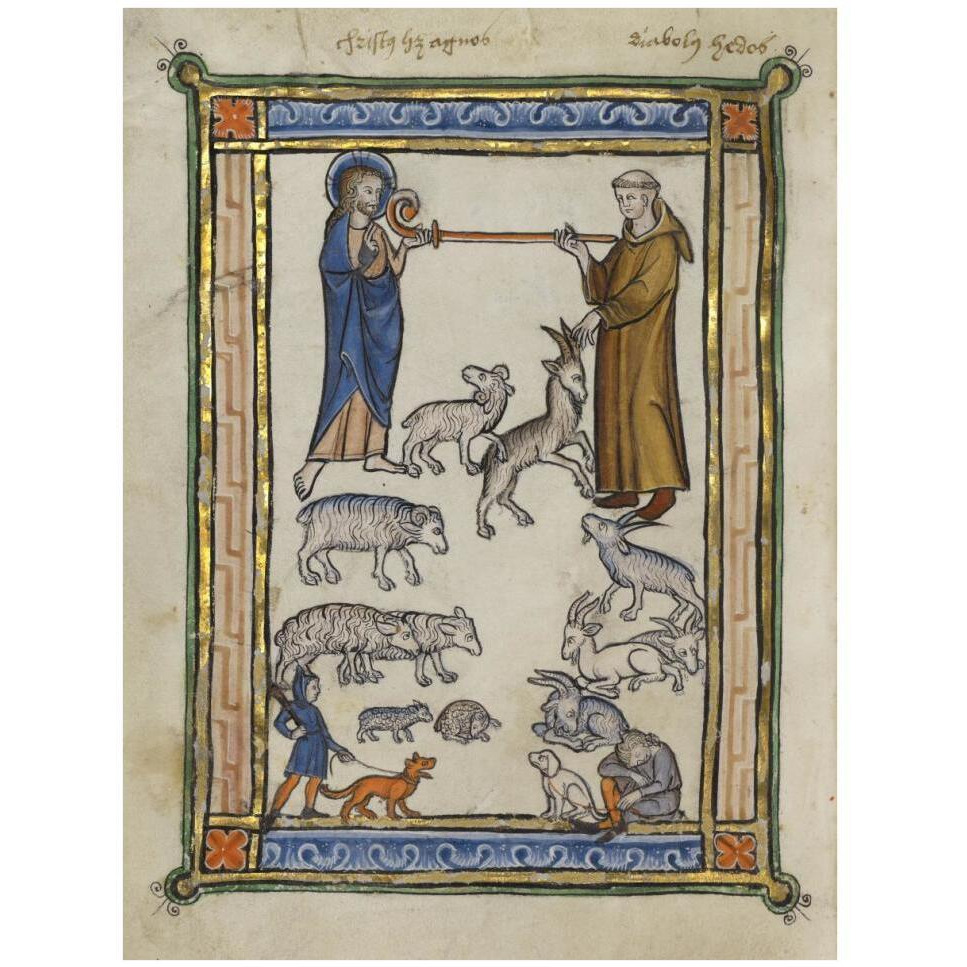 Bestiary of Hugo de Fouilloy-Paper Art-32&quotx42"