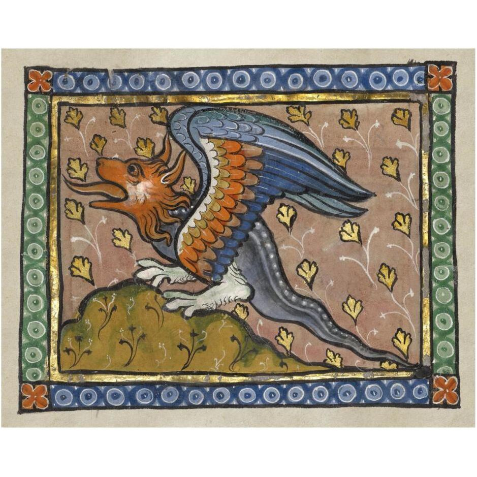 A Dragon (detail)-Paper Art-30&quotx24"