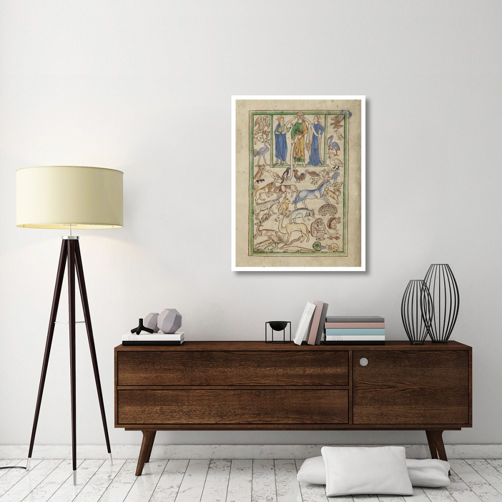 Adam Naming the Animals-Paper Art-32&quotx42"