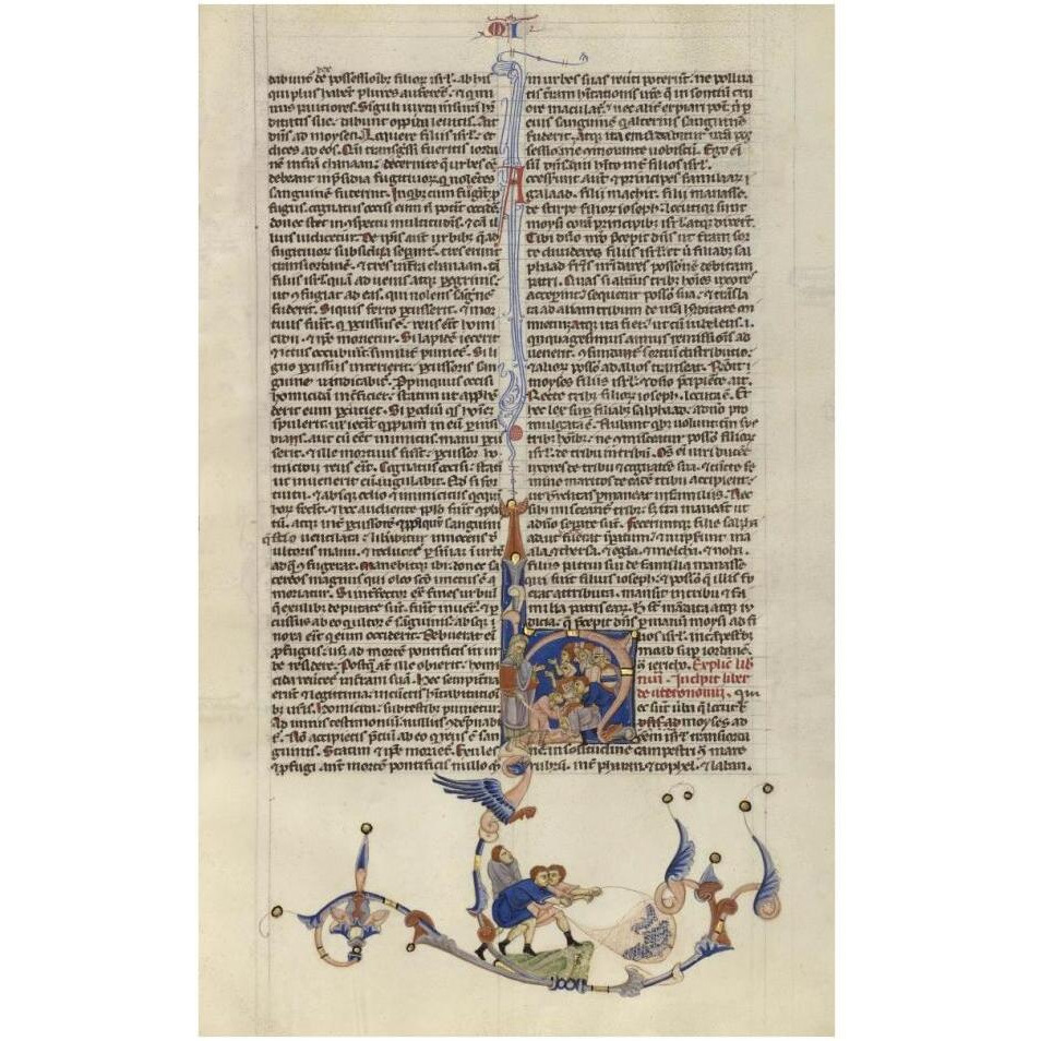 Page from the Abbey Bible-Paper Art-24&quotx38"