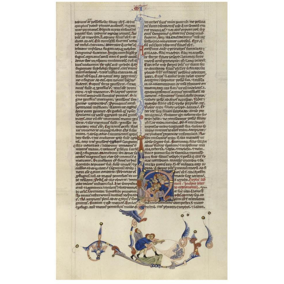Page from the Abbey Bible-Paper Art-29&quotx46"