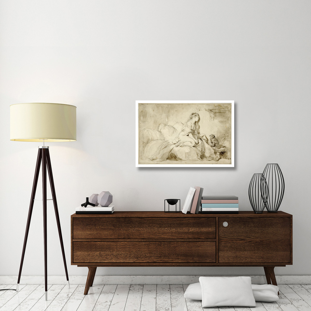 Oh If Only He Were as Faithful to Me-Paper Art-38&quotx26"