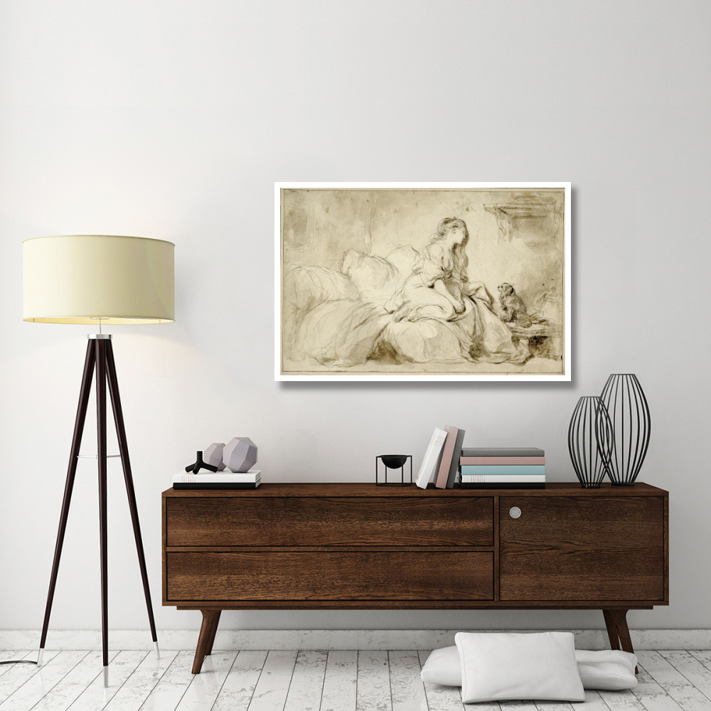 Oh If Only He Were as Faithful to Me-Paper Art-50&quotx34"