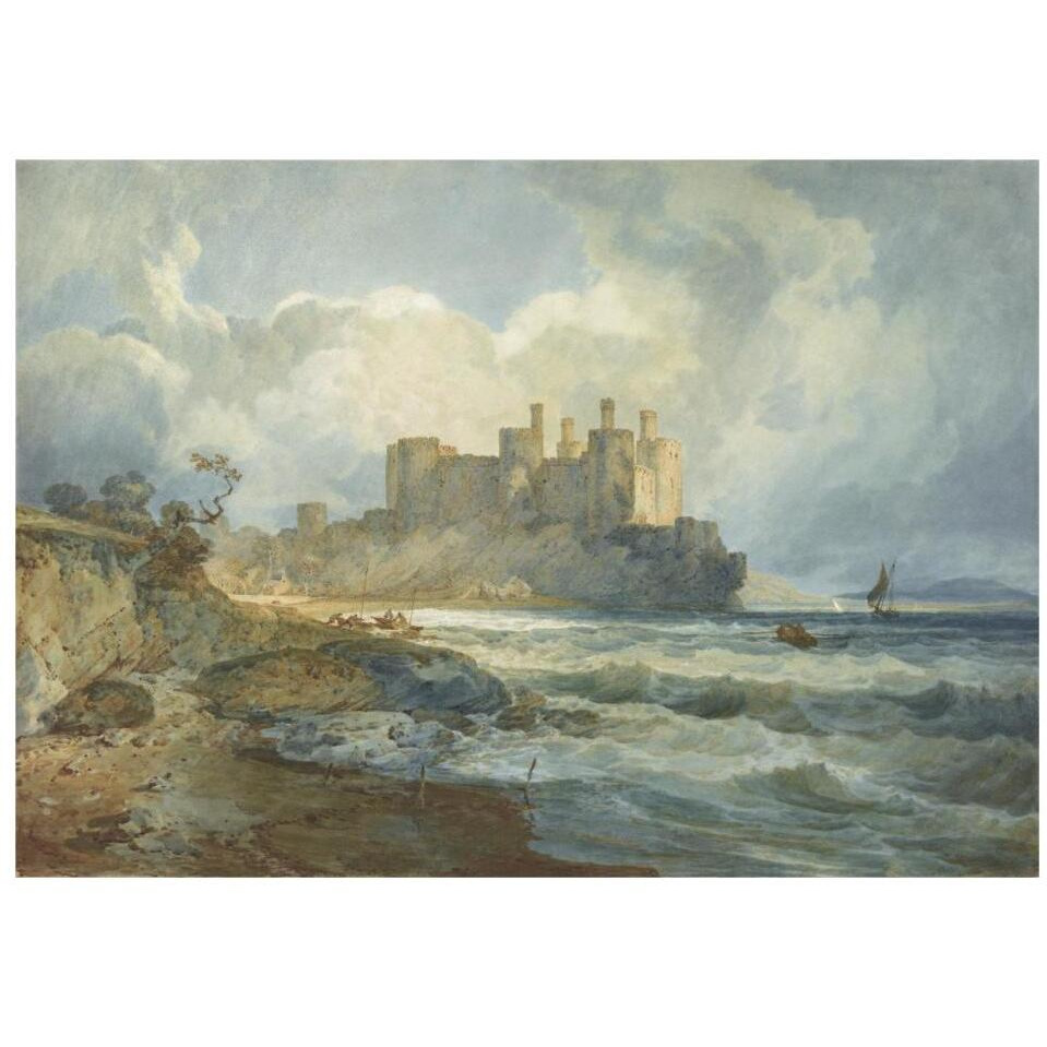 Conway Castle, North Wales-Paper Art-32&quotx23"