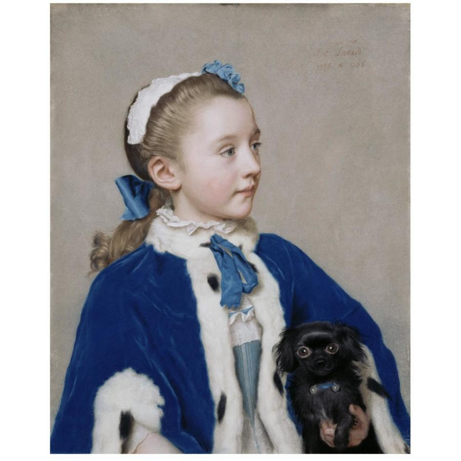 Portrait of Maria Frederike van Reede-Athlone at Seven Years of Age-Paper Art-22&quotx26"