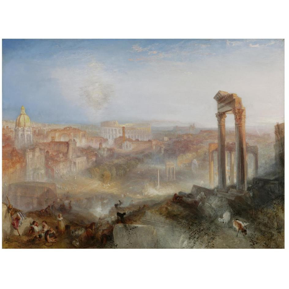 Modern Rome - Campo Vaccino-Paper Art-26&quotx20"