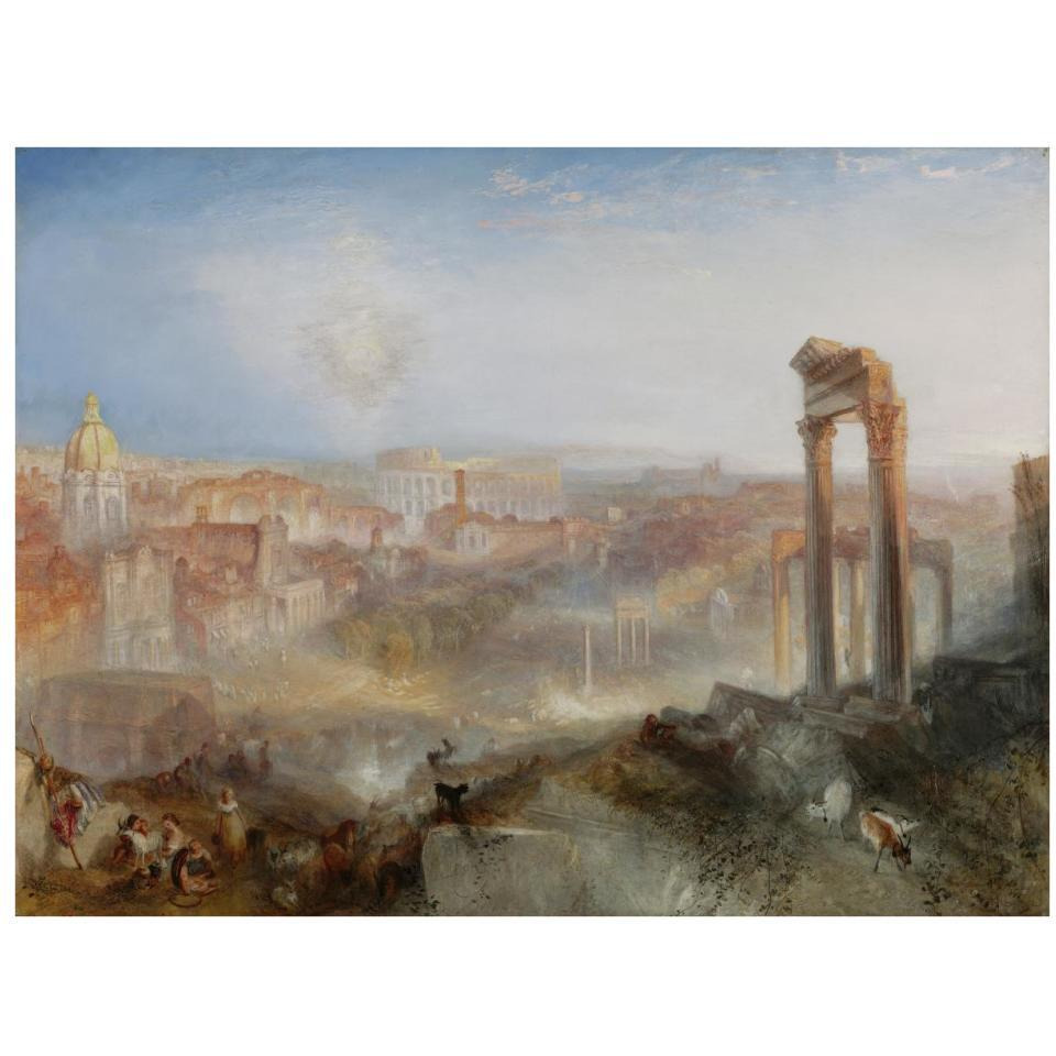 Modern Rome - Campo Vaccino-Paper Art-34&quotx26"