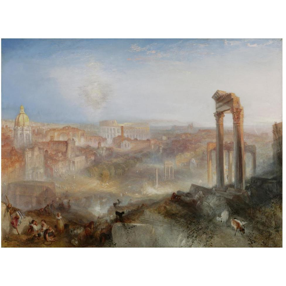 Modern Rome - Campo Vaccino-Paper Art-50&quotx38"