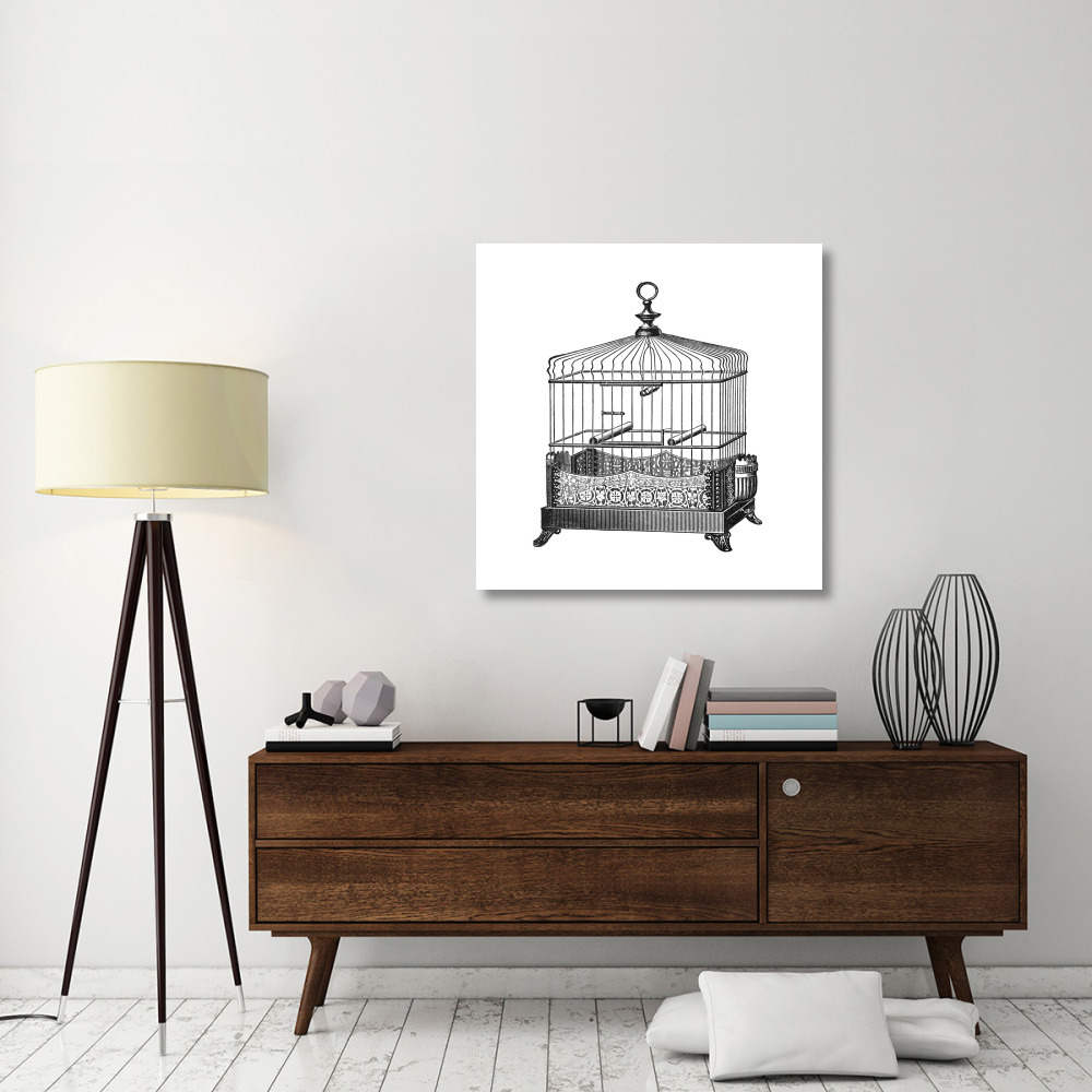 Etchings Birdcage - Filigree base.-Paper Art-38&quotx38"